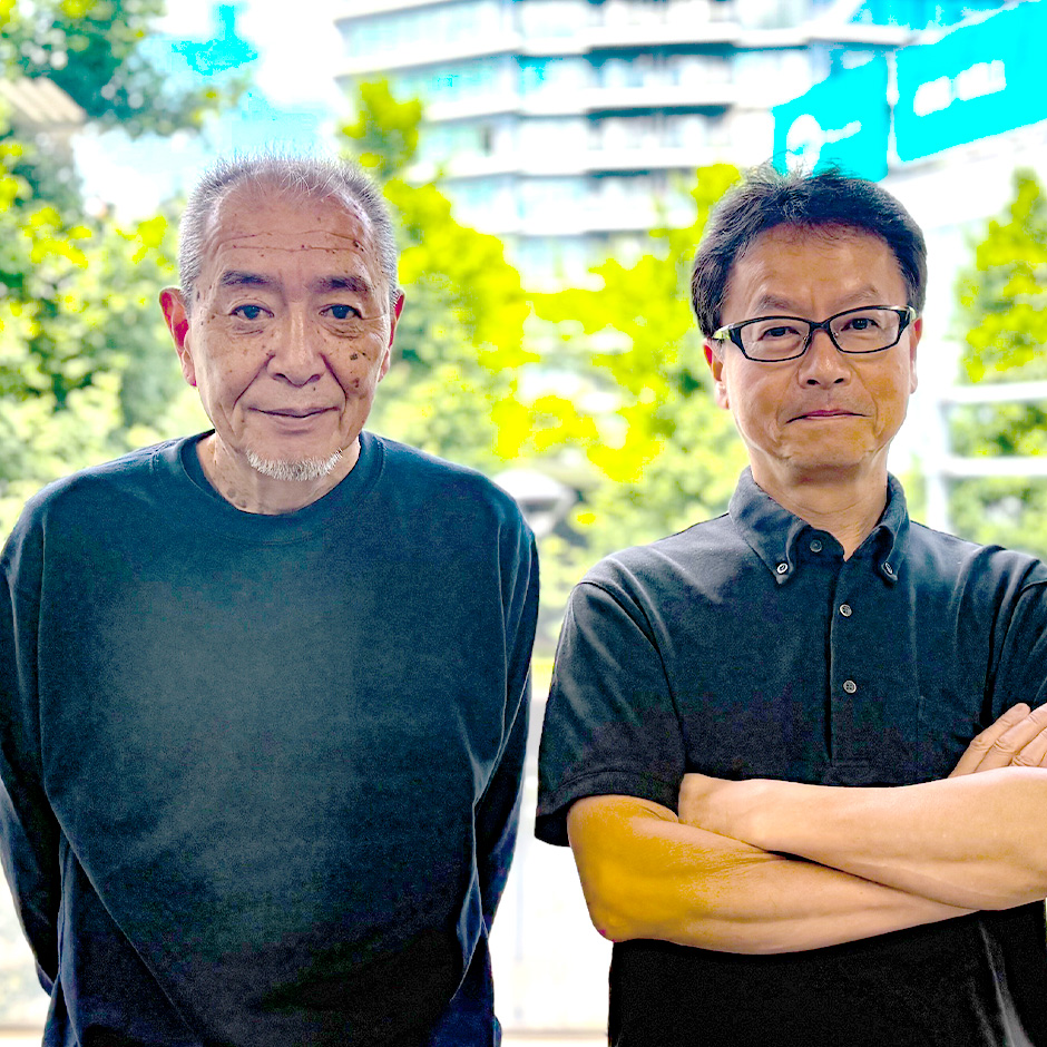 ロジックアート 代表取締役　土肥稔さん、ユビキたス 代表取締役　南慶一さん